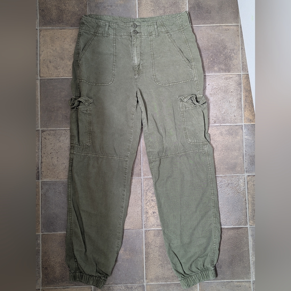 American Eagle Outfitters Olive Green Cropped Pants